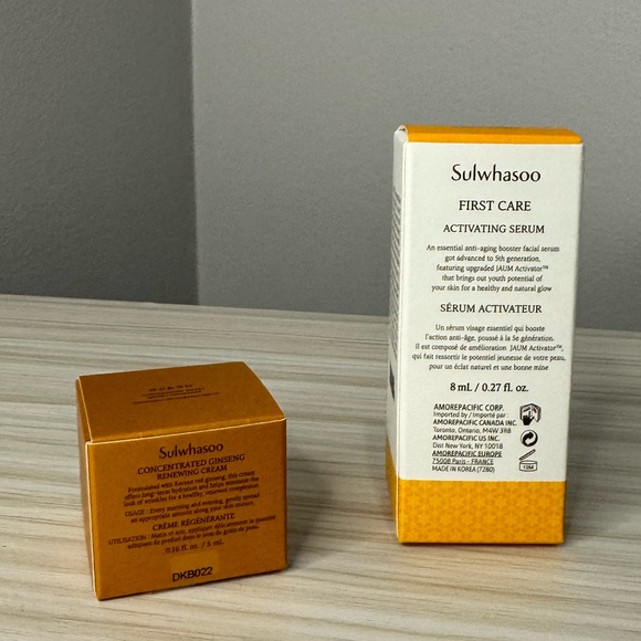 Mini Sulwhasoo Concentrated Ginseng Renewing Cream & First Care Activating Serum - Picture 2 of 2